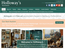 Tablet Screenshot of hollowaysauctioneers.co.uk